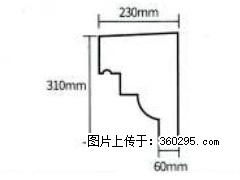 产品分解图型 - 檐口线，型号：SX311-YK-3，规格：230x310mm(3) - 忻州三象EPS建材 xinzhou.sx311.cc