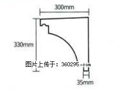 产品分解图型 - 檐口线，型号：SX311-YK-2，规格：300x330mm(2) - 忻州三象EPS建材 xinzhou.sx311.cc